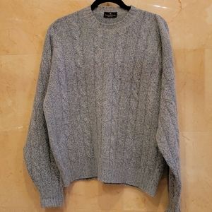 MEN'S ERMENEGILDO ZEGNA ITALIAN WOOL CABLEKNIT SWEATER SWEATSHIRT